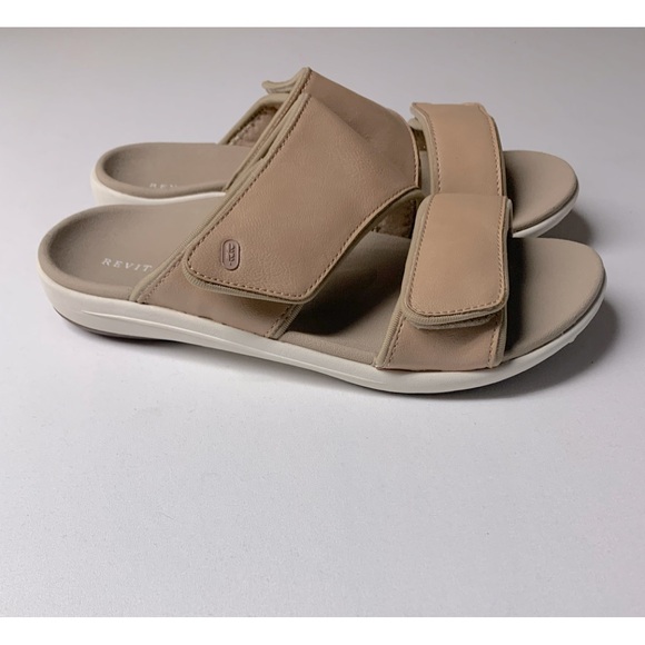 Revitalign Kholo Tan Slide Comfort Bed Sandals Size 8 - Picture 6 of 8